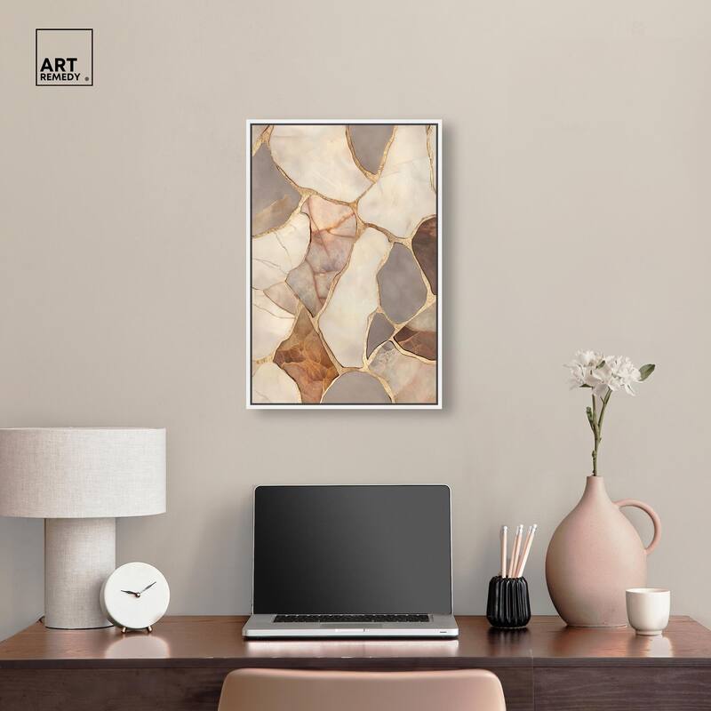 Textured Earthy Tones III Canvas by Art Remedy