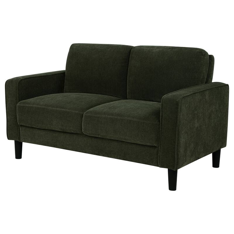 Ruth Fabric Upholstered Track Arm Loveseat