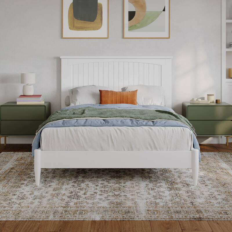 Naples Solid Wood Low Profile Platform Bed