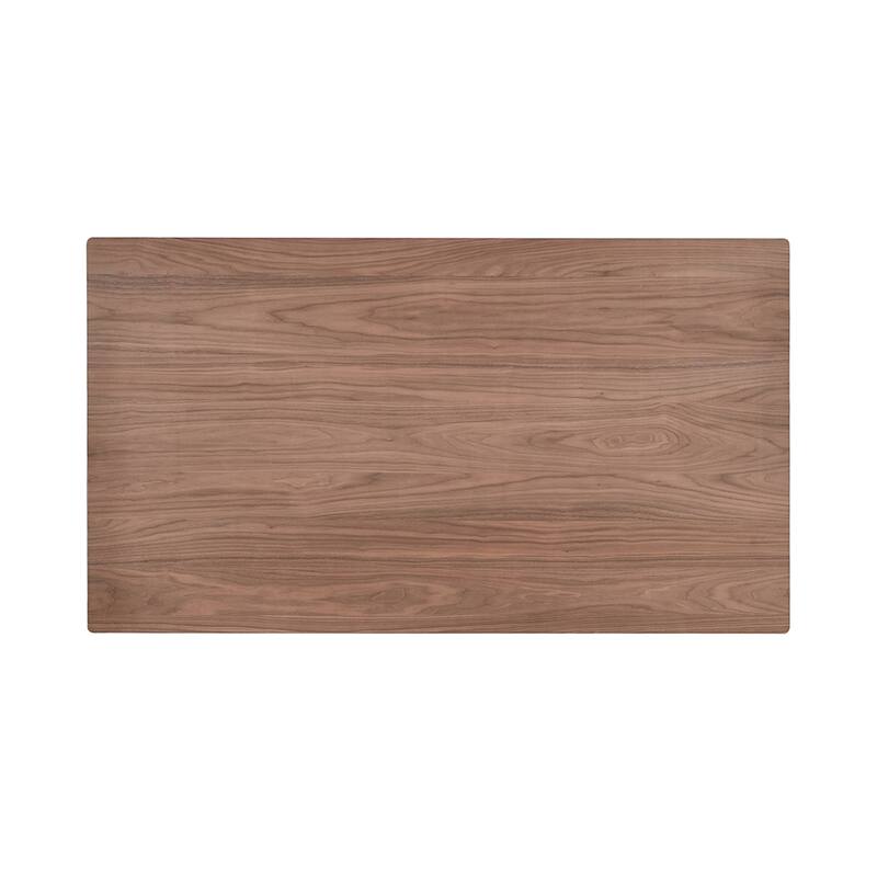 Rectangular Wooden Dining Table in Walnut Finish