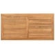 preview thumbnail 32 of 47, vidaXL Coffee Table Brown in Solid Teak Wood