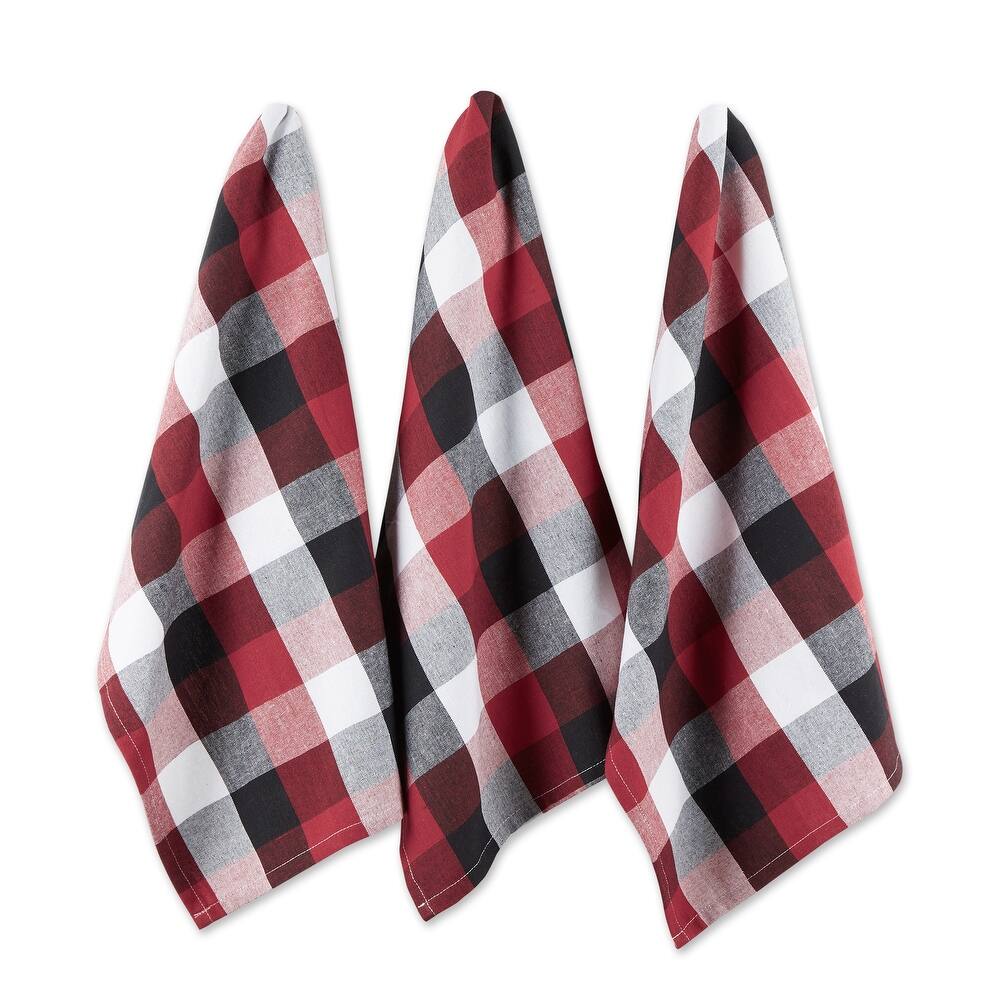 DII Tri Color Check Dishtowel (Set of 3)