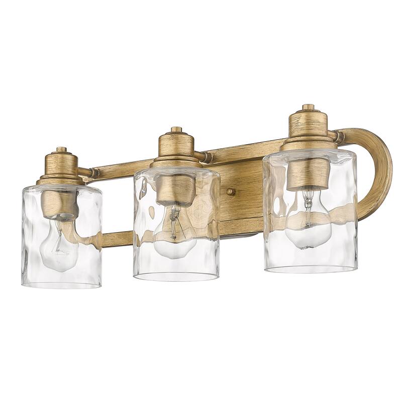 Lumley 3-light Bath/ Vanity Fixture w/ Optic Glass