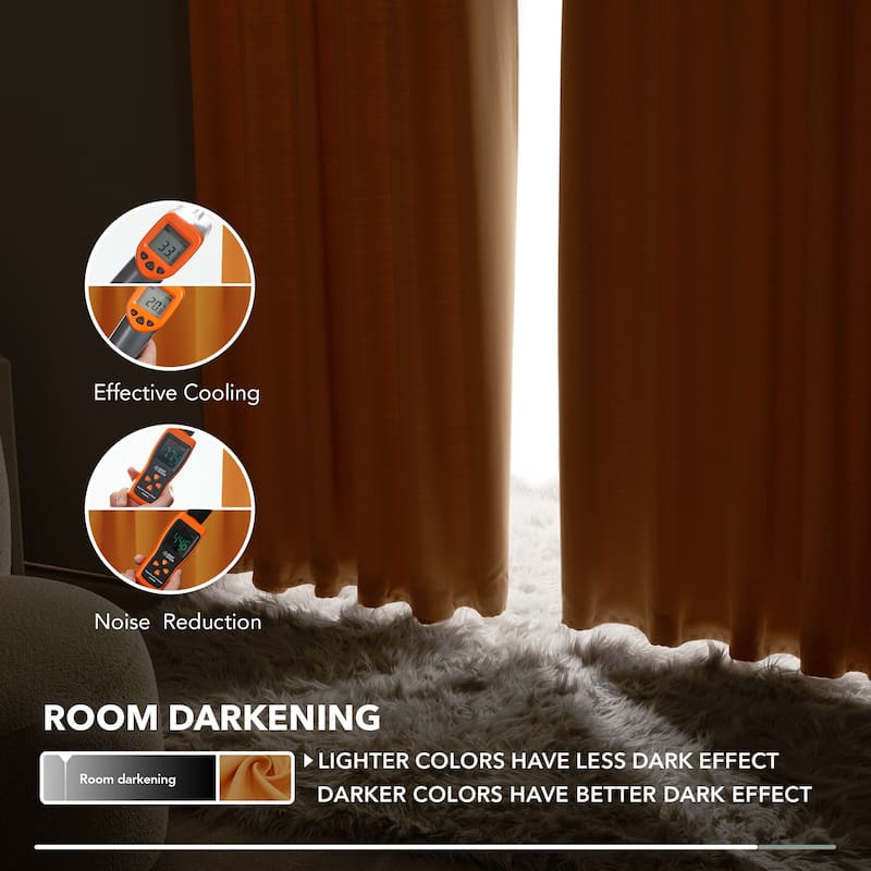 Deconovo Back Tab Blackout Curtains (2 Panel)