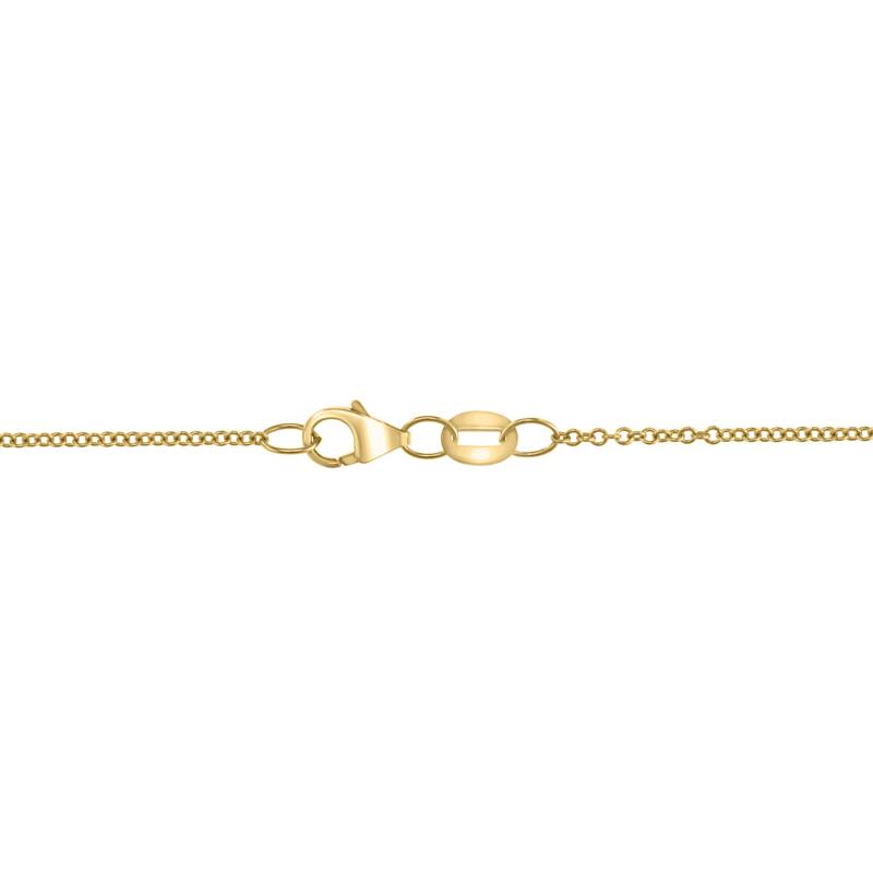 EFFY 14K Gold Diamond Lapis Lazuli Heart Disc Pendant Necklace