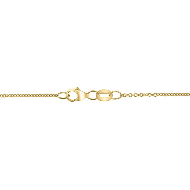 EFFY 14K Gold Diamond Malachite Heart Pendant Necklace