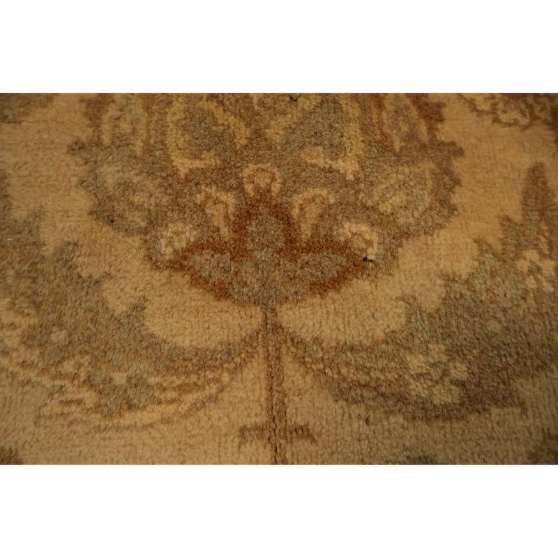 Hand Knotted Oriental 100% Wool Carpet Traditional All-Over Yellow & Gold Peshawar Area Rug - 10' 3'' X 7' 10''