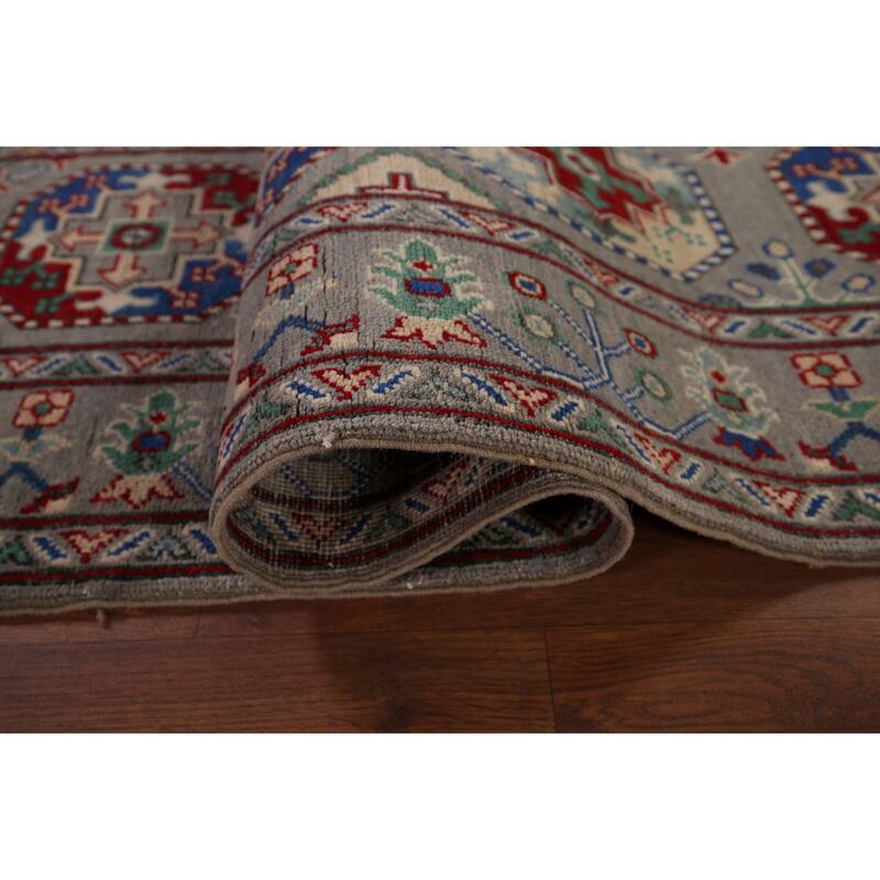 Kazak Oriental Runner Rug Handmade Hallway Wool Carpet - 2'6" x 12'9"