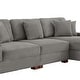 preview thumbnail 52 of 132, 118" W Corduroy L-shape Modular Sectional Sofa with Pillows