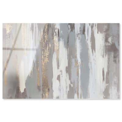 Flooding Gold II Acrylic by Art Remedy, Ready to Hang