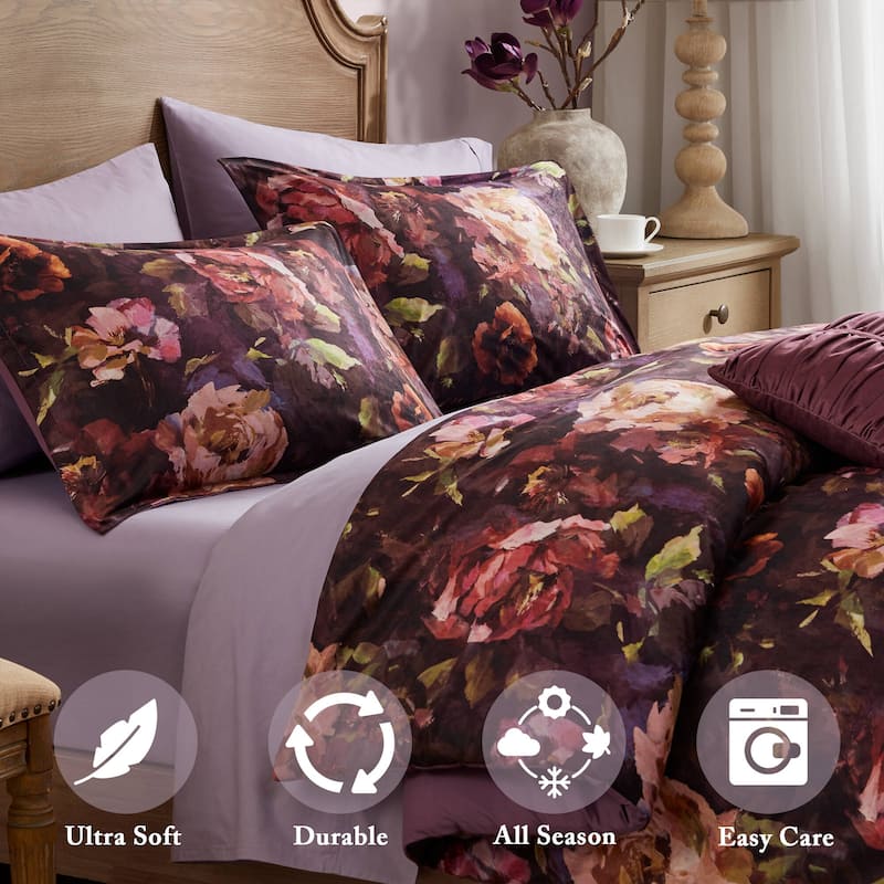 Madison Park Seraphina 4 Piece Velvet Comforter Set