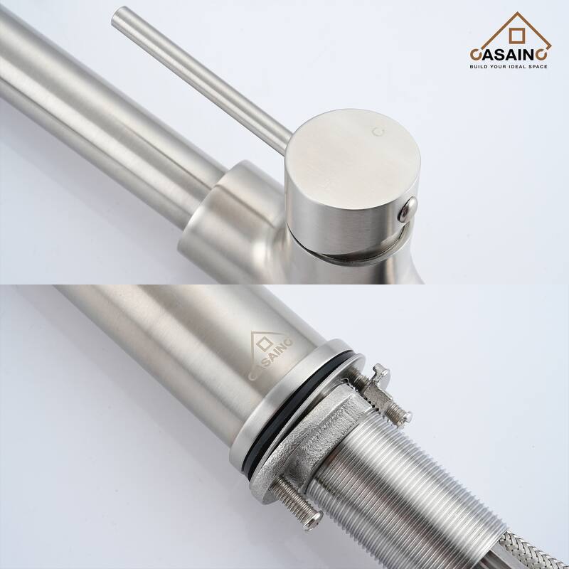 Single Handle Pull Down Sprayer Kitchen Faucet