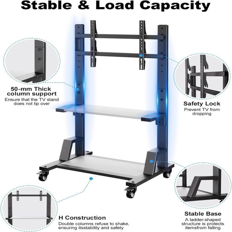 Portable TV Stand On Wheels