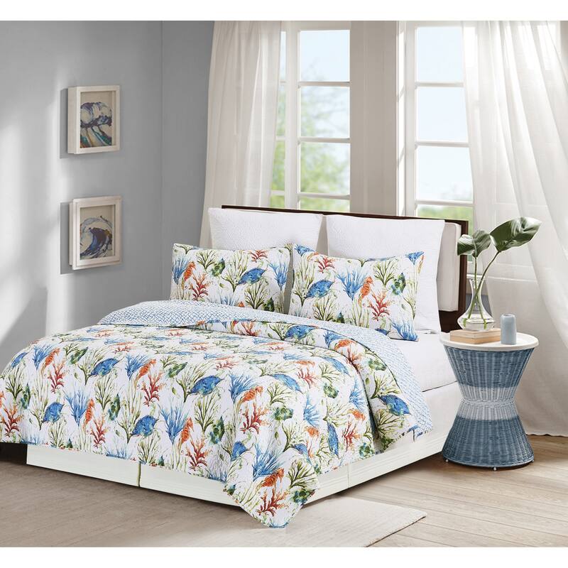 Coastal Haven Cotton Quilt Set