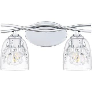 Ansley 2-Light Polished Chrome Bath Light