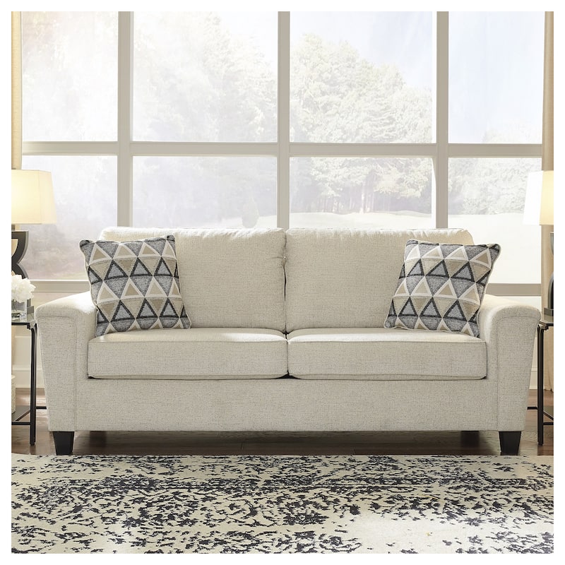Signature Design by Ashley Abinger Queen Sofa Sleeper - 89" W x 38" D x 39" H - Natural