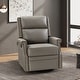 preview thumbnail 22 of 88, Echidna 29.6" Transitional Genuine Leather Swivel Rocker Nursery Chair with Nailhead Trim by HULALA HOME DOVE