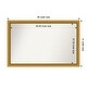 preview thumbnail 92 of 191, Wall Mirror Choose Your Custom Size - Extra Large, Townhouse Gold Wood Outer Size: 48 x 31 in