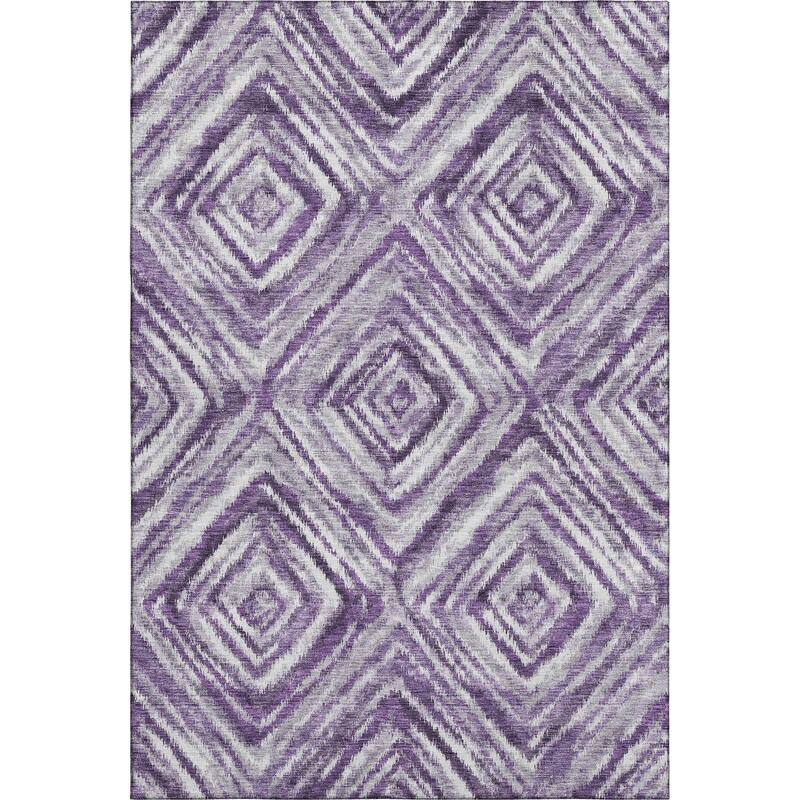 Premium Washable Super Soft Modern Diamond Mayfield Rug