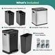 preview thumbnail 15 of 28, HOLDN’ STORAGE Trash Can and Recycling Bin Collection, Multi-Compartment Waste Organizer for Kitchen, Compost and Recycling