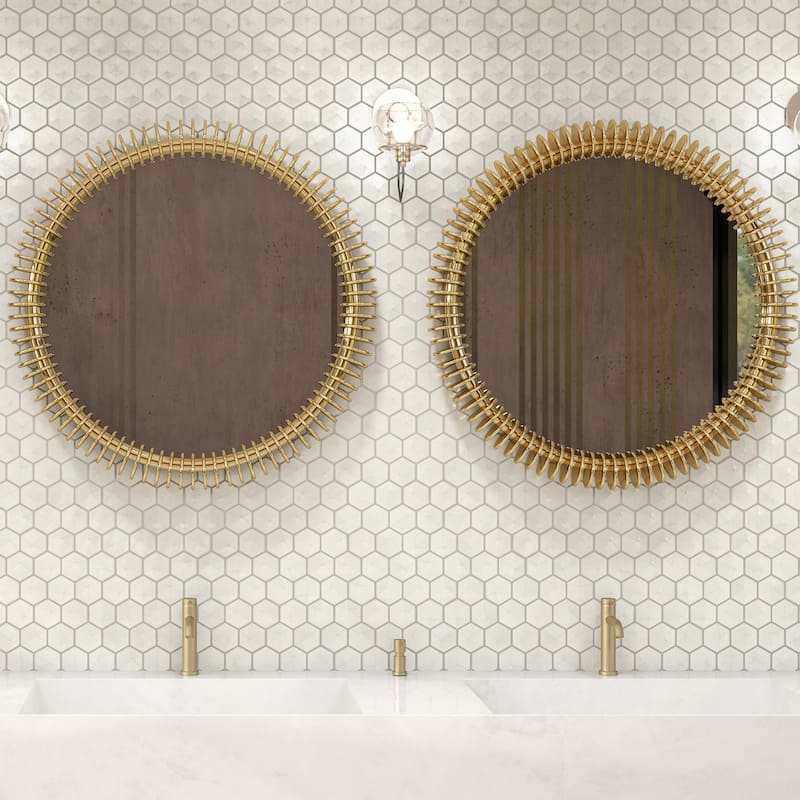 Daltile Artefino Jewel 3" Pyramid Hexagon Mosaic (10 PC Per Carton) (8.60 SQFT Per Carton)