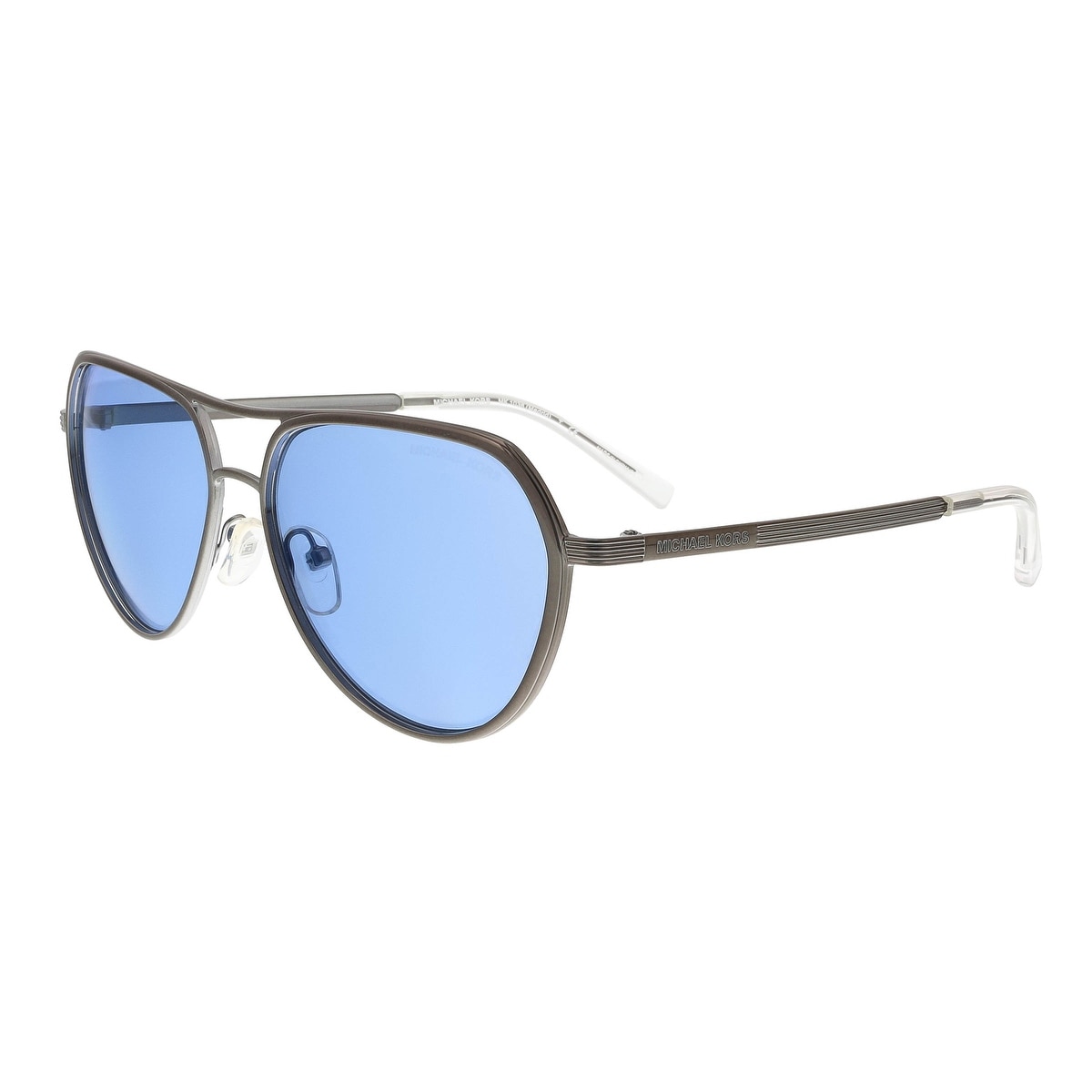 michael kors silver aviator sunglasses