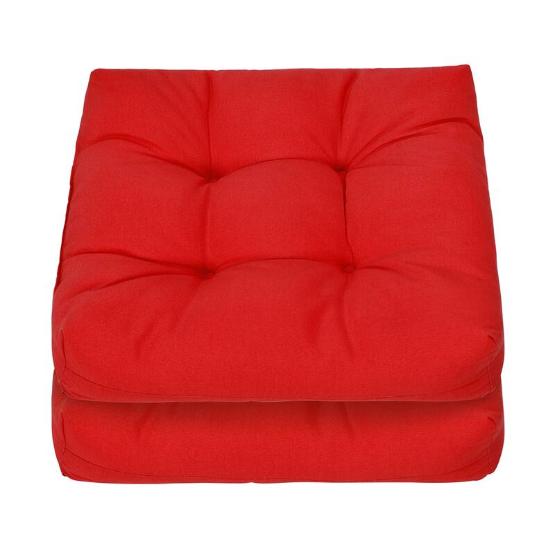 Costway 2 PCS 21'' x 21'' Patio Chair Seat Cushion Pads Indoor/Outdoor