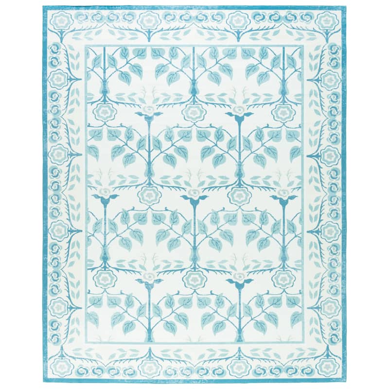 Martha Stewart Aditi Machine Washable & Slip Resistant Rug - 9' x 12' - Ivory/Light Blue