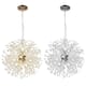 8-Light Dandelion Crystal Chandelier Firework Pendant Ceiling Light - 15.7" Dia