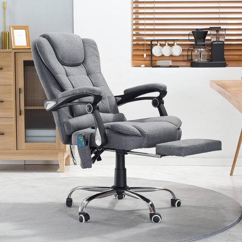 AECOJOY Heated Executive Office Chair w/ Massage &Adjustable Height