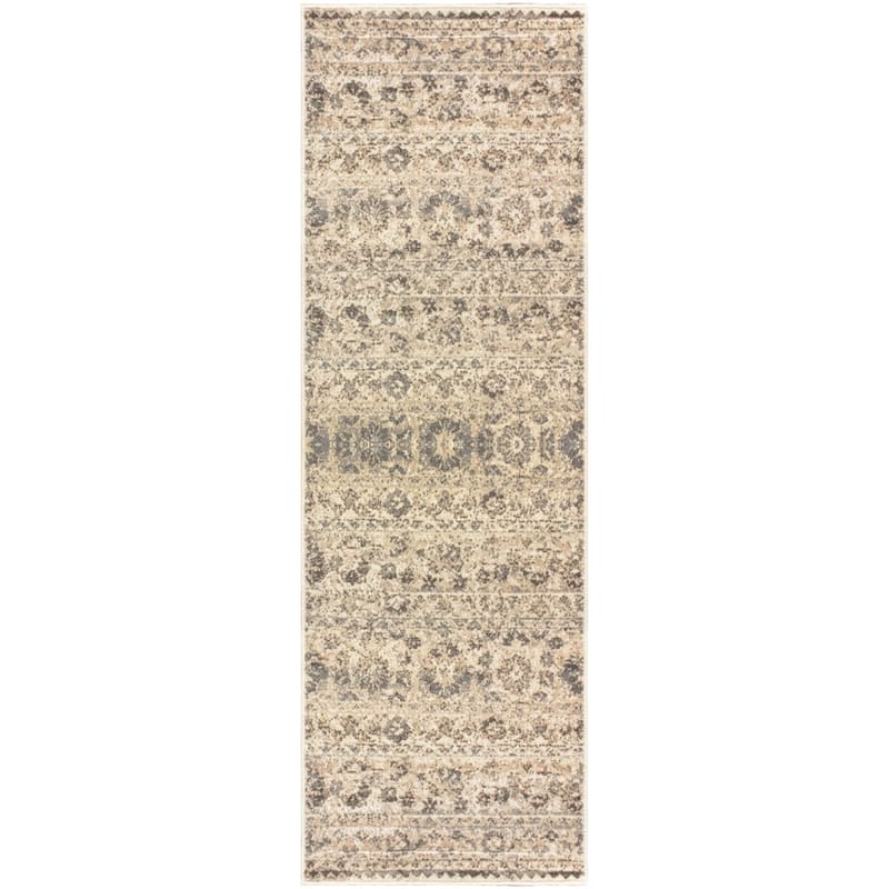 Superior Traditional Vintage Florals Polypropylene Indoor Area Rug