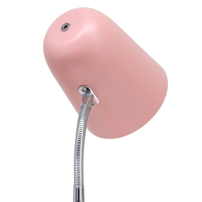 Gooseneck Desk Lamp with Adjustment Shade - 15.25" - Pink