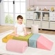 preview thumbnail 12 of 21, 6-Piece Soft Climbing Blocks for Babies, High-Density Foam, Carrying Handles for Easy Storage - 20" x 16" x 10" (L x W x H)