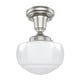 preview thumbnail 16 of 14, Hunter Saddle Creek 1-Light Mini Pendant / Semi-Flush Mount Ceiling Light - Kitchen Island, Dining Room, Hallway