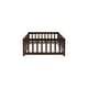 preview thumbnail 12 of 173, Toddler Floor Bed with Fence and Door, Montessori Platform Floorbed with Safety Guardrails for Children Boys Girls Kids Playroom