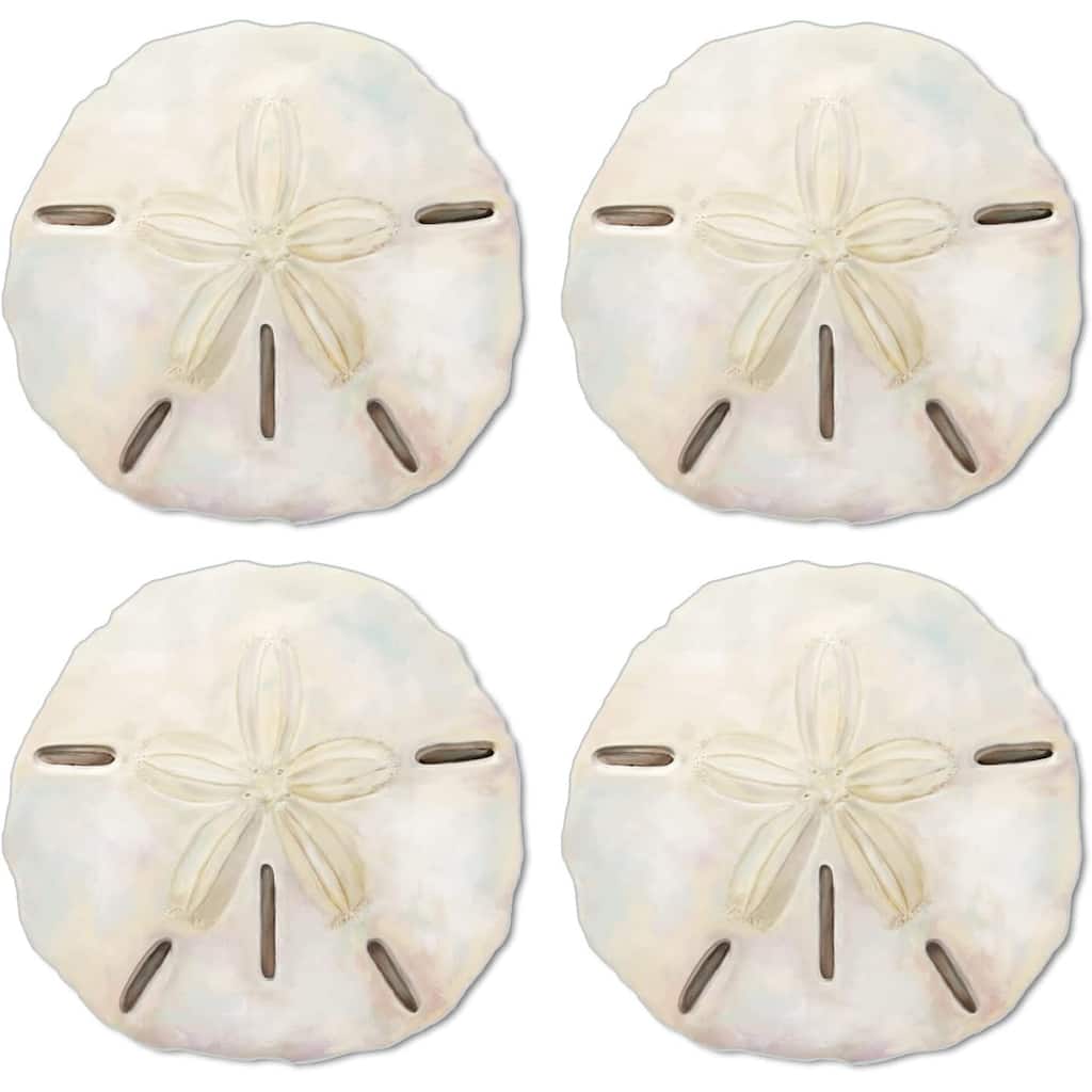 Sand Dollar Reversible Shaped Easy Care Placemat Set of 4 Made in The USA