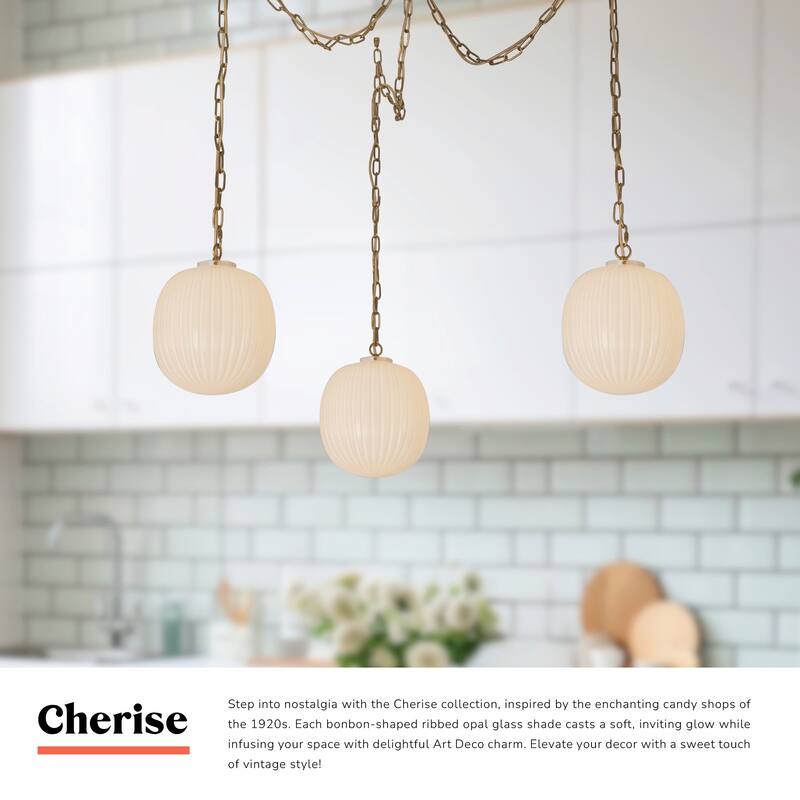 Alora Lighting MP579712 Cherise 3 Light 12" Wide Multi Light Pendant