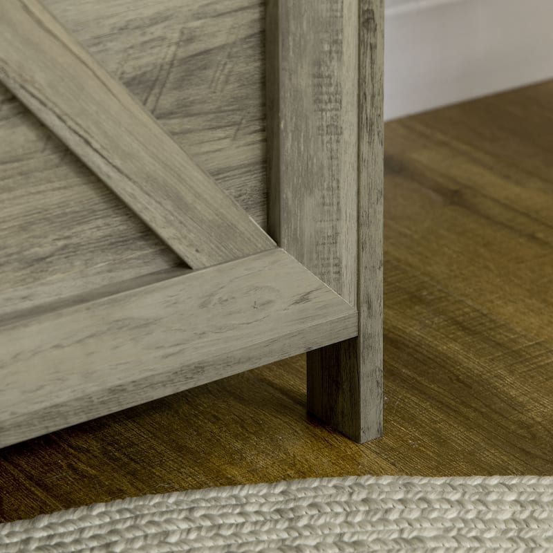 30" Farmhouse Lift Top Storage Chest with Safety Hinge