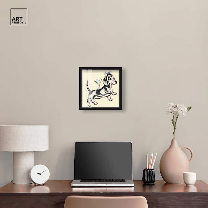 Martini Pup II Shadowbox by Art Remedy
