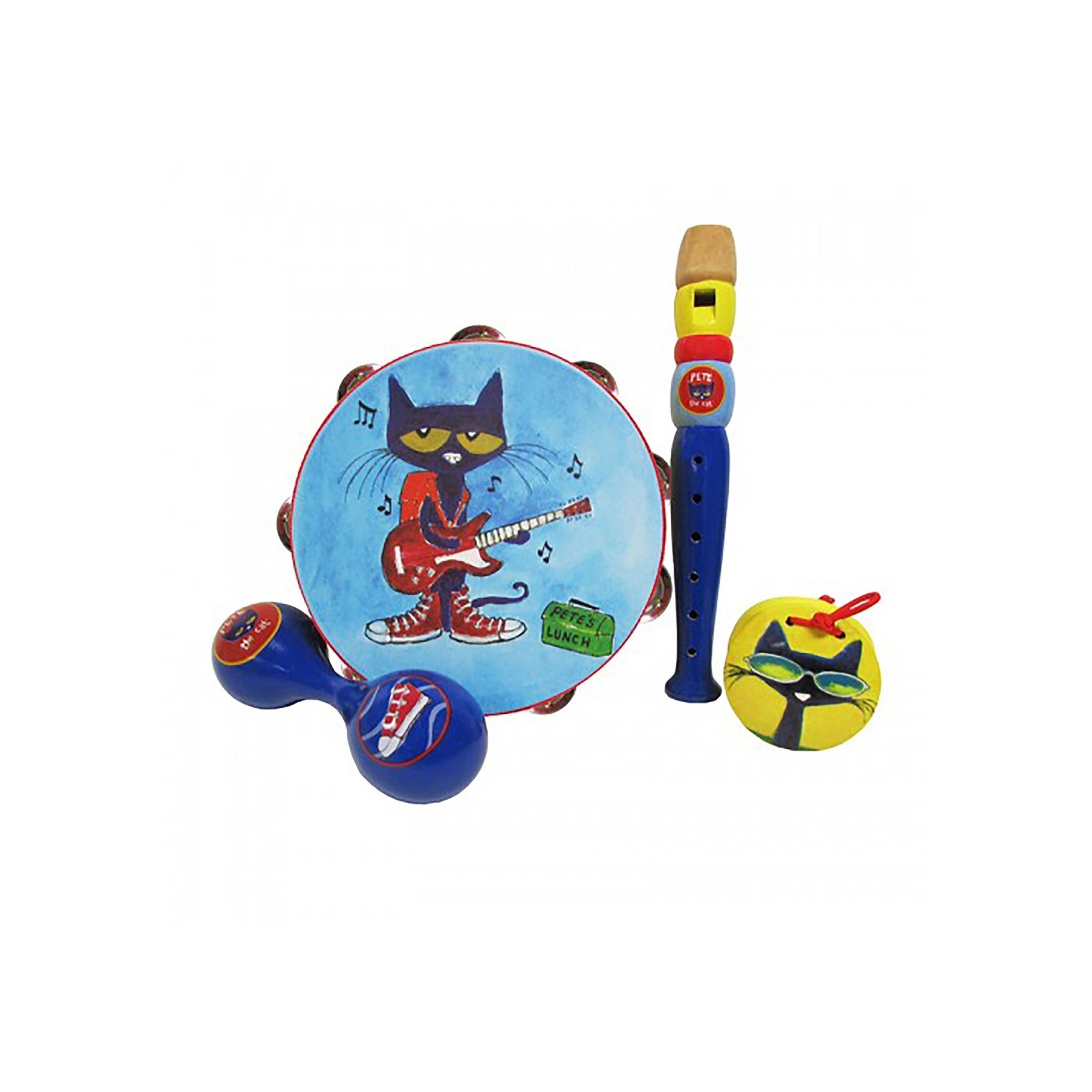 Shop Pete The Cat 4 Piece Wooden Instrument Set Overstock 22022384