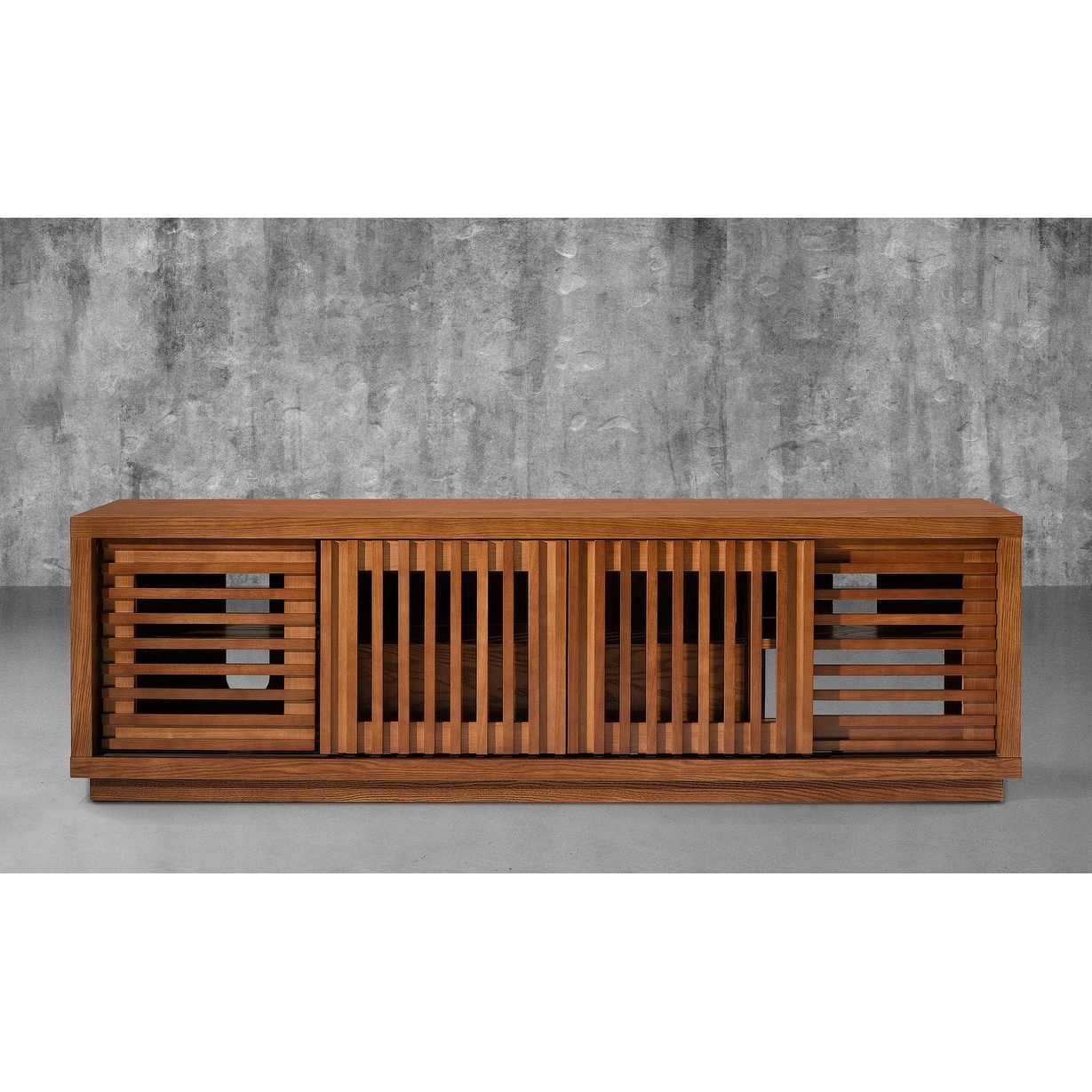 Red oak outlet tv stand