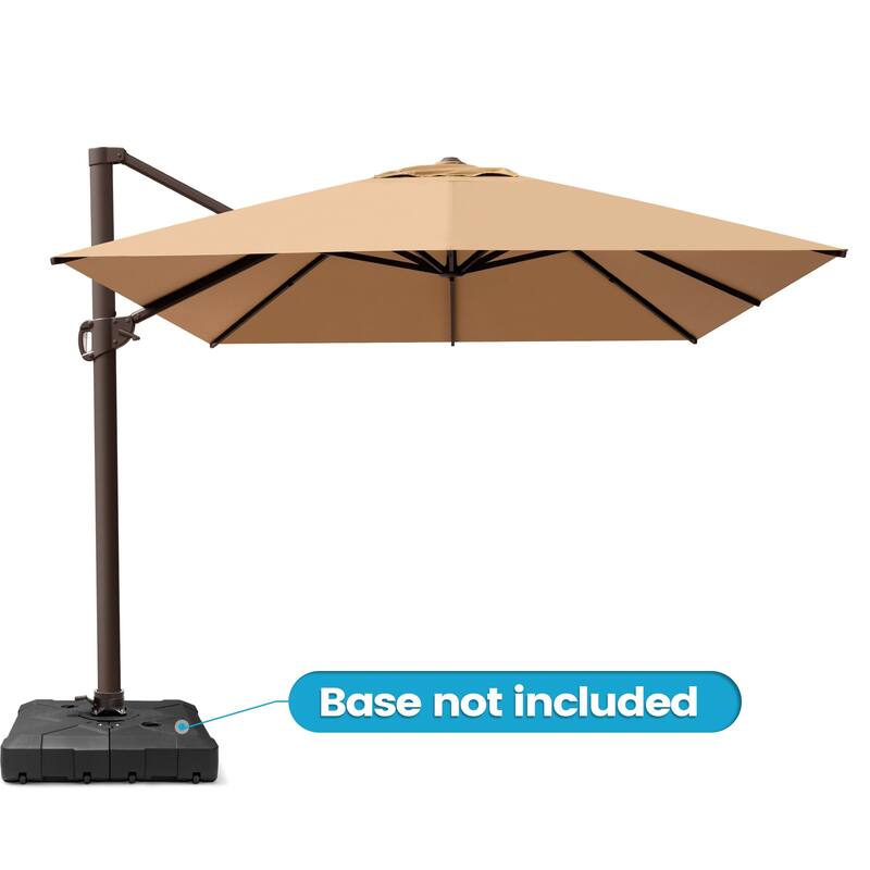 Luxury Outdoor Shade Canopy Patio Cantilever Offset Umbrella with 360-degree Rotation