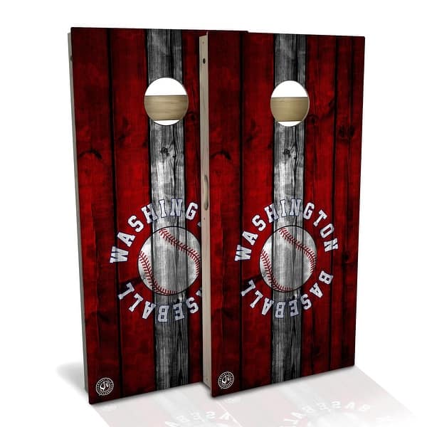 slide 2 of 9, Washington Baseball Outdoor Cornhole Board Set Backyard 2x4 - NO Accessories