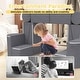 preview thumbnail 13 of 12, Kids Couch, 12PCS Modular Kids Play Couch with Blanket, Playroom, Convertible Kids Foam Climbing Play Set