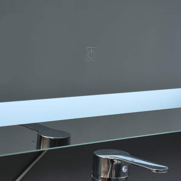 36/”x 28/” Horizontal//Vertiacl Glsmor 36x28 Inch Bathroom Vanity LED Mirror Anti-Fog Dimmable Large Wall Mounted Makeup Mirror with Light/