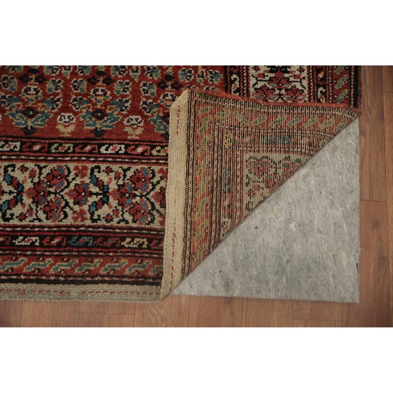 Hand Knotted Oriental 100% Wool Carpet Traditional Floral Oranges & Rust Malayer Area Rug - 6' 3'' X 3' 10''