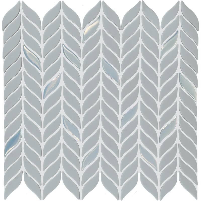 Daltile Starcastle 2" Leaf Glass Wall and Floor Mosaic (15 PC Per Carton) (14.70 SQFT Per Carton) - Wonderstar