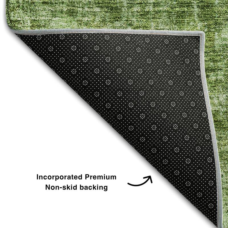 Premium Washable Super Soft Solid Ombre Mayfield Rug