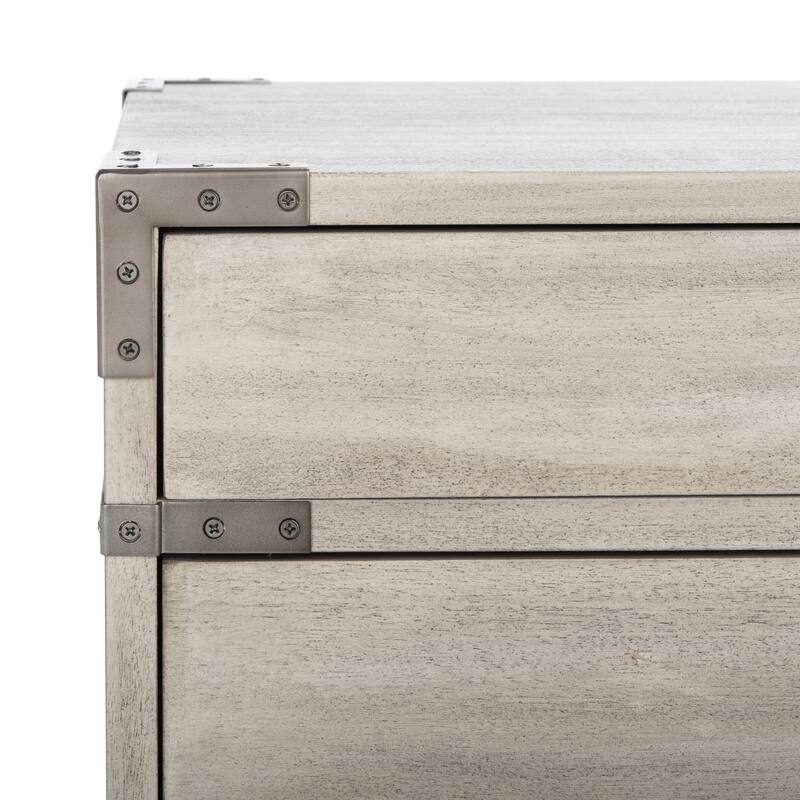SAFAVIEH Couture Girija 3-Drawer Wood Nightstand