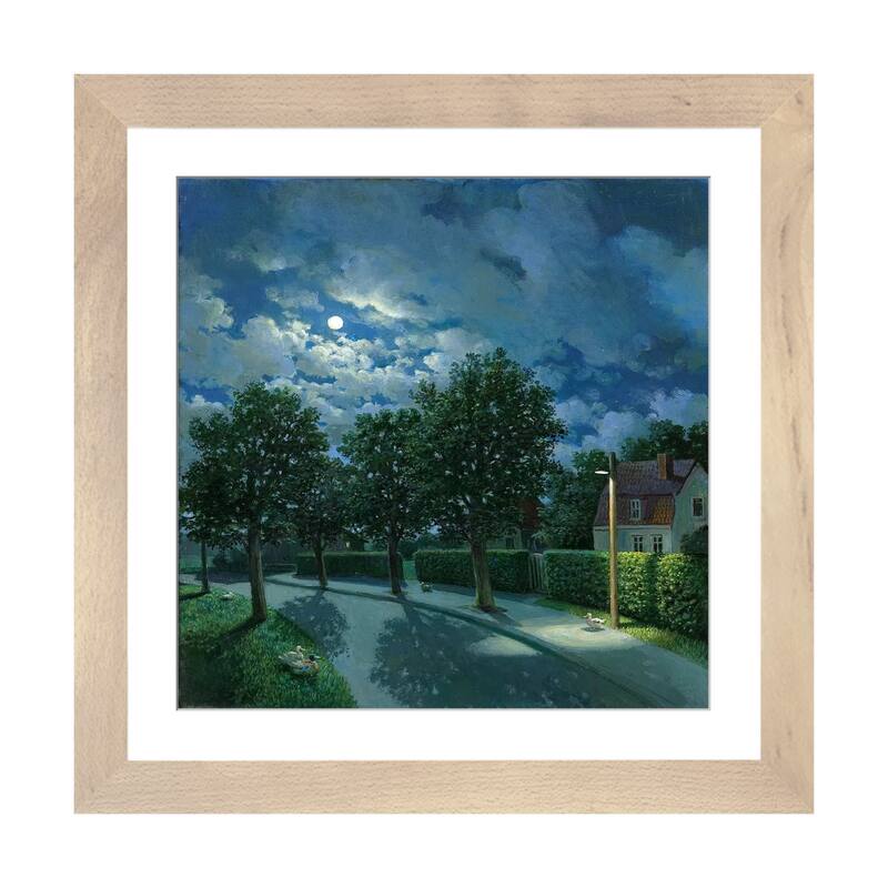 iCanvas "The Night Of The Ducks" by Michael Sowa - Natural - 16x16x1